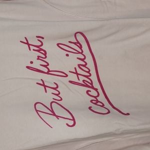New Wildfox But First Cocktails statement sweatshirt New